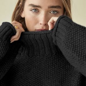 Reformation 100% Baby Alpaca Sweater Charcoal XL